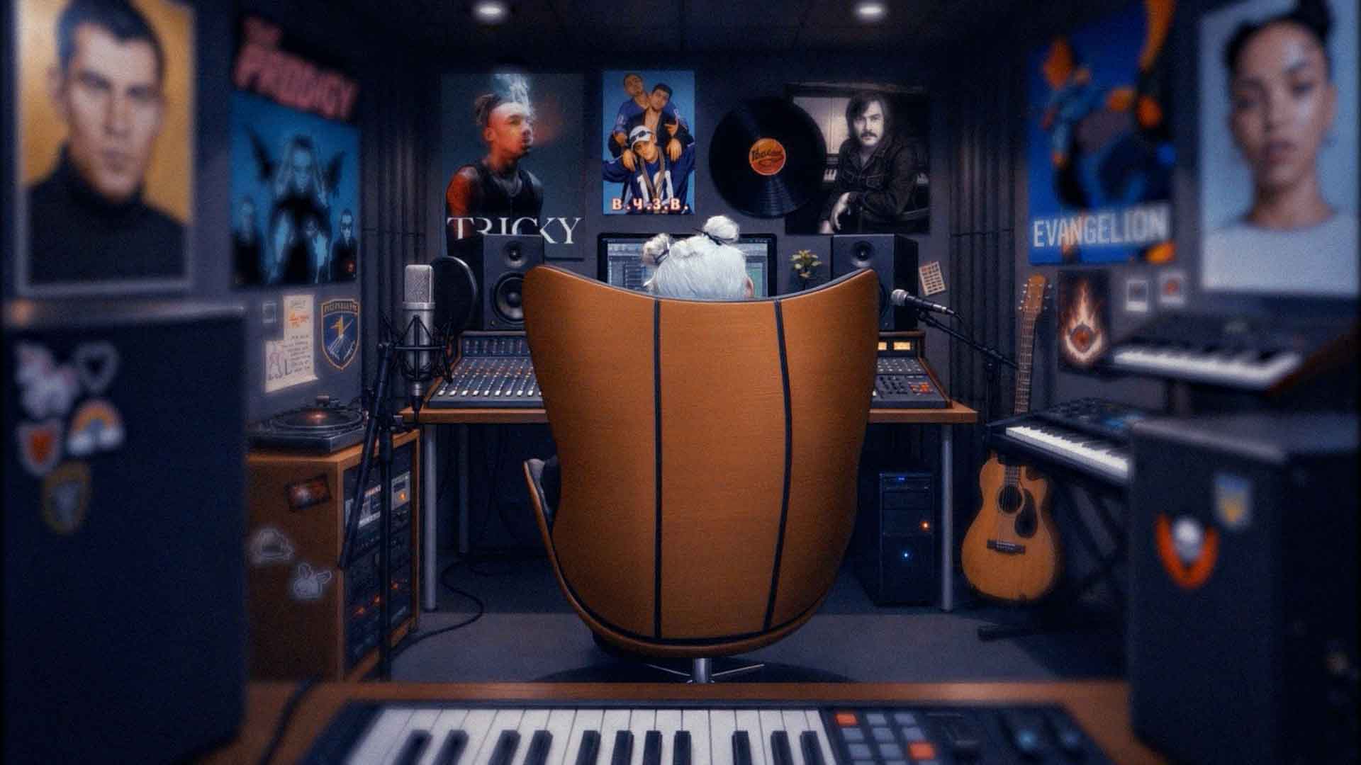 MISTOM in the studio